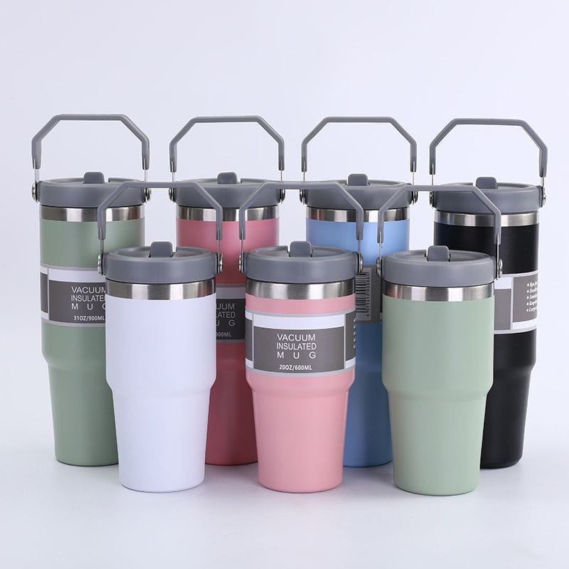 900ml Thermal coffee cup/thermos /water bottle/Themal mug with handle