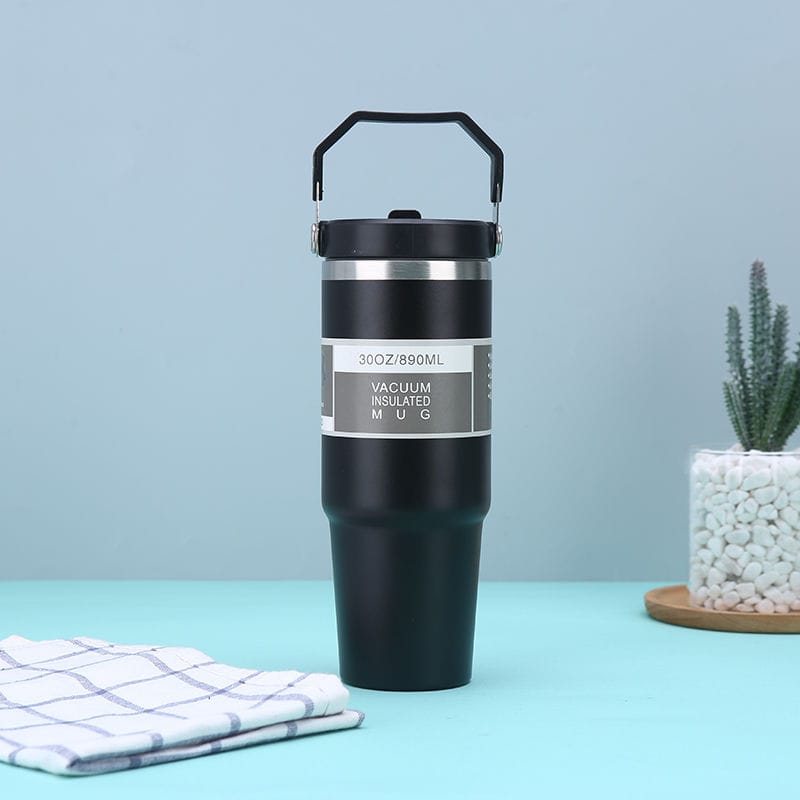 900ml Thermal coffee cup/thermos /water bottle/Themal mug with handle