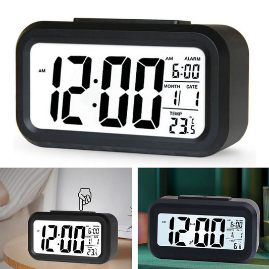 LED Digital Alarm Clock, with temperature, date & time display