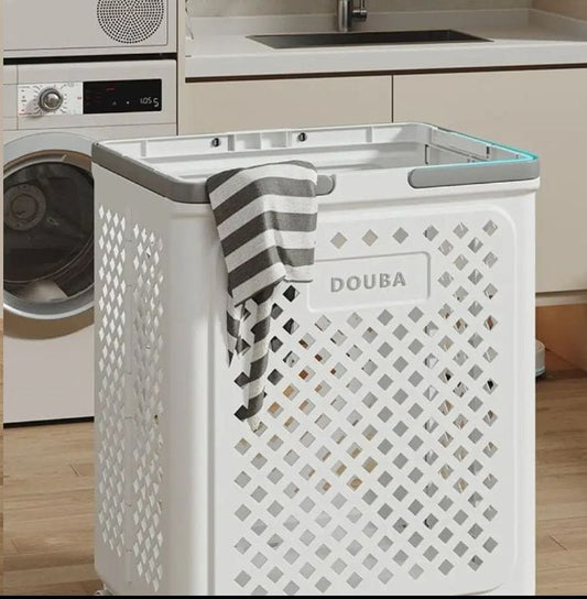 Foldable Eco-Friendly Laundry storage basket with wheels