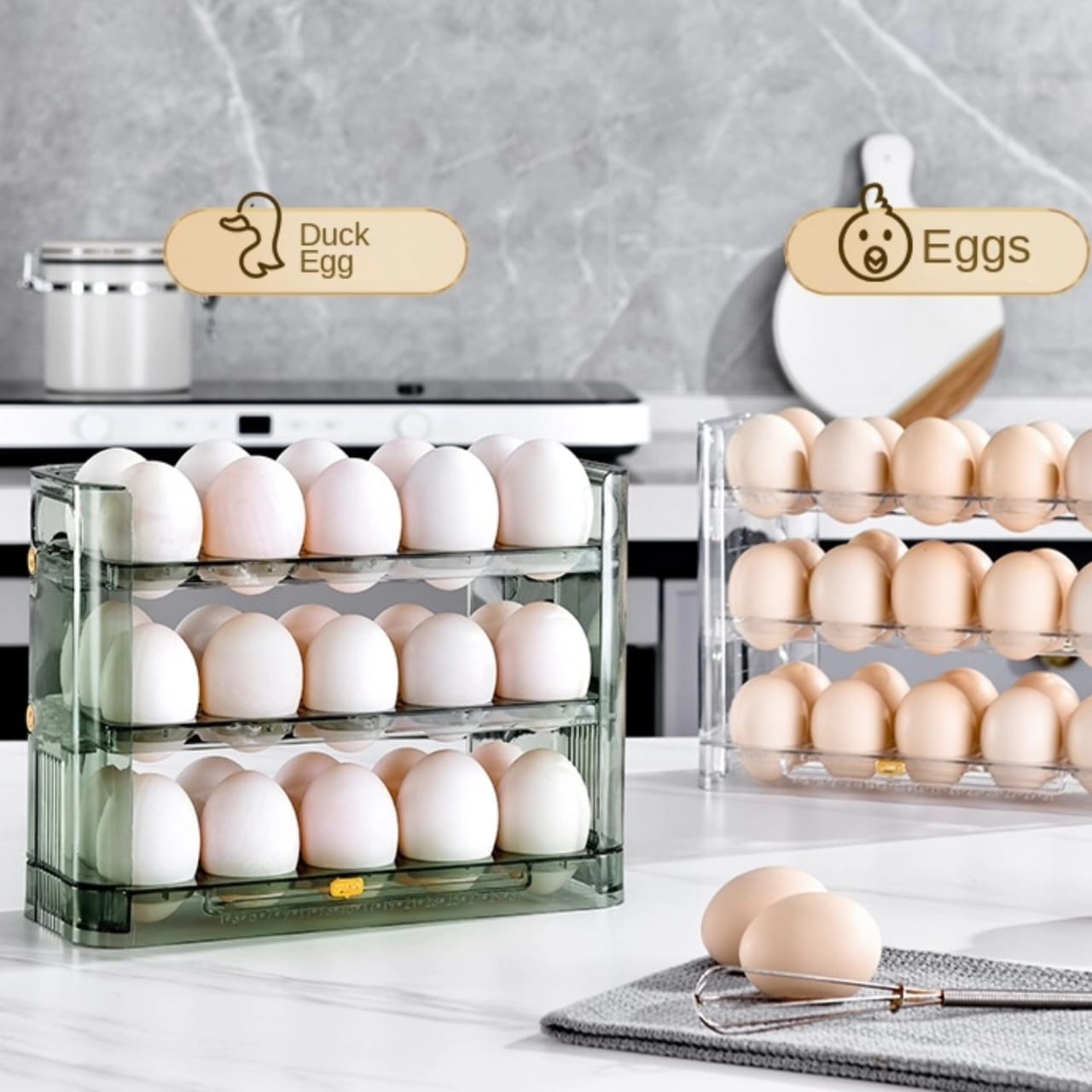 Autoflip Fridge Egg Storage Plastic Box