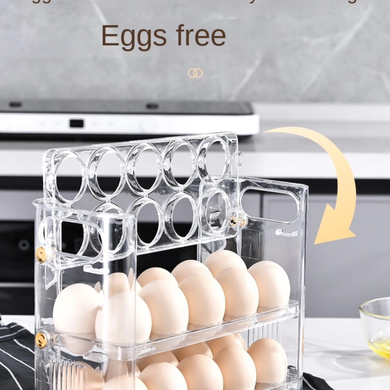 Autoflip Fridge Egg Storage Plastic Box