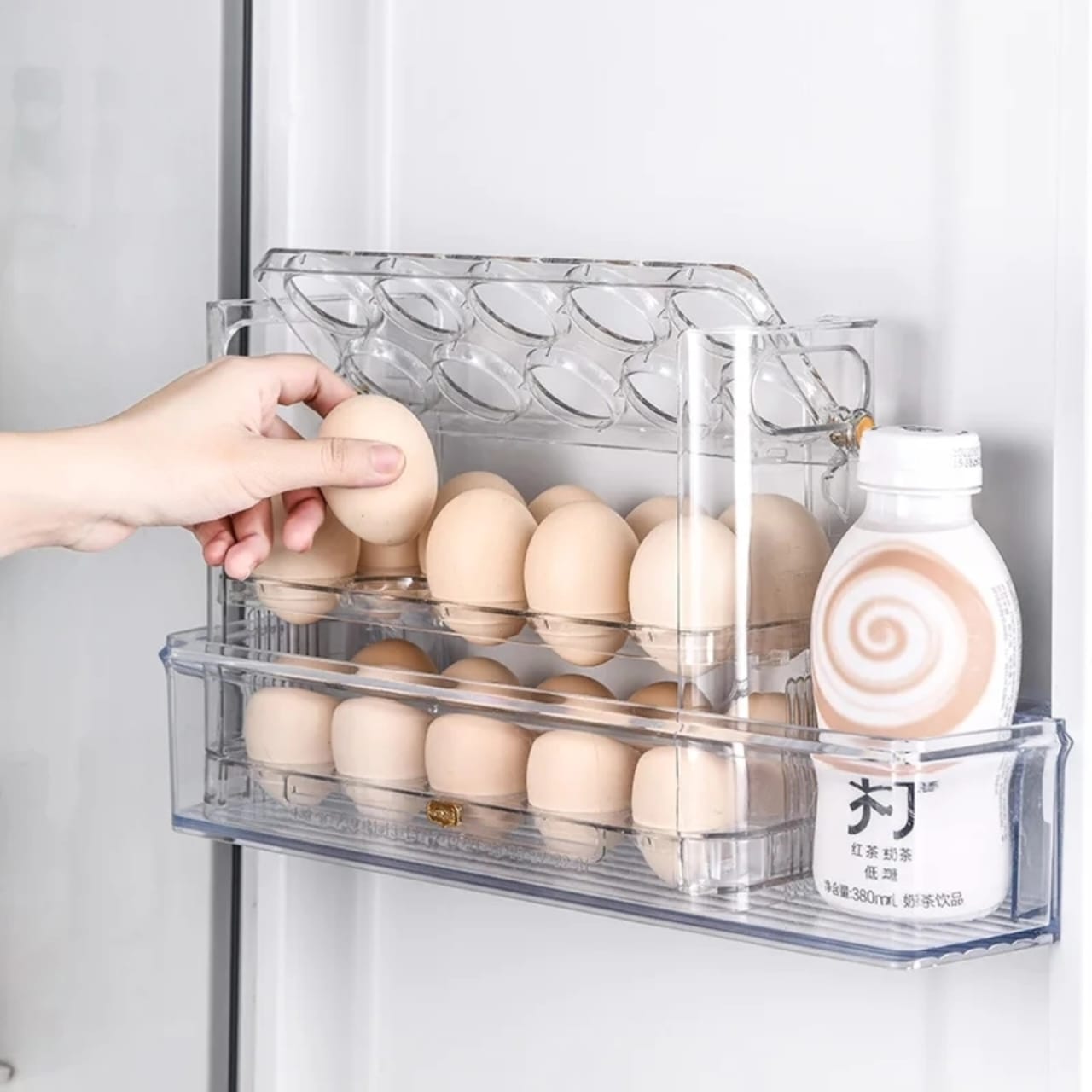 Autoflip Fridge Egg Storage Plastic Box