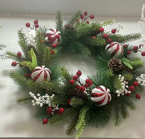 Front Door Christmas Wreath Decoration