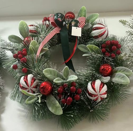 Front Door Christmas Wreath Decoration