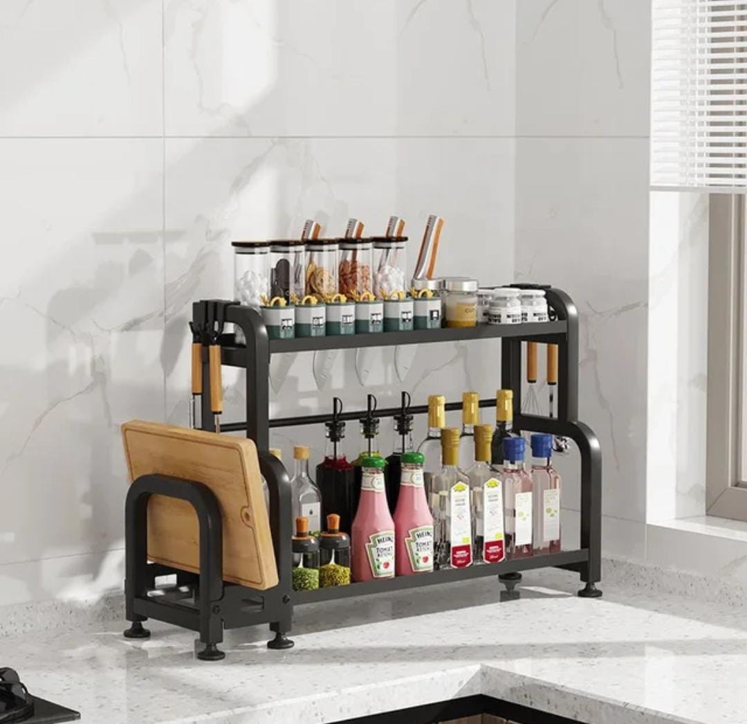 2 tier multifunctional spice rack