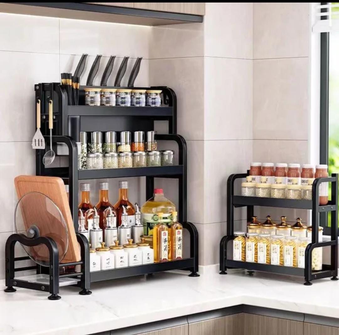 3 tier multifunctional spice rack