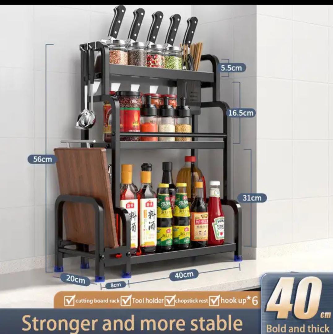 3 tier multifunctional spice rack