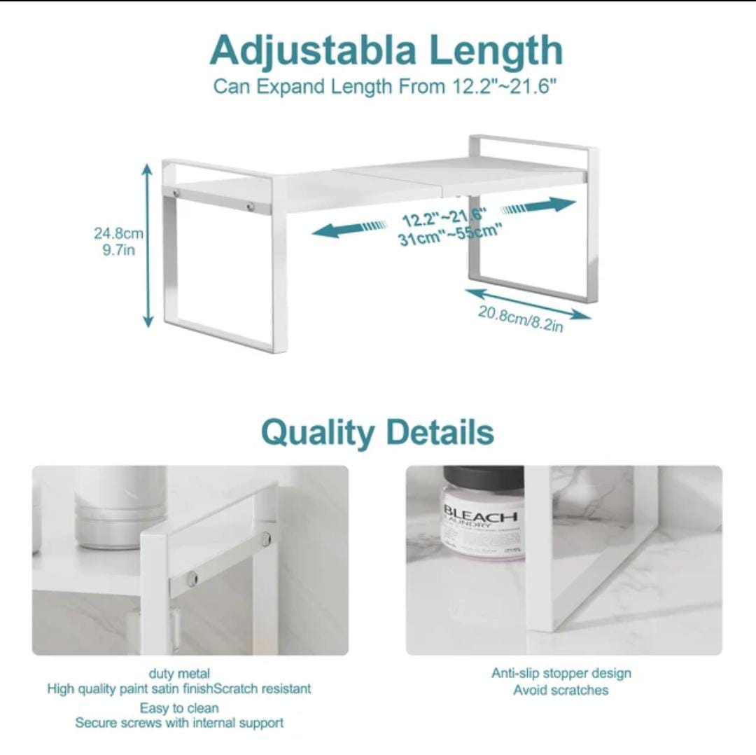 Rectractable shelf organizer