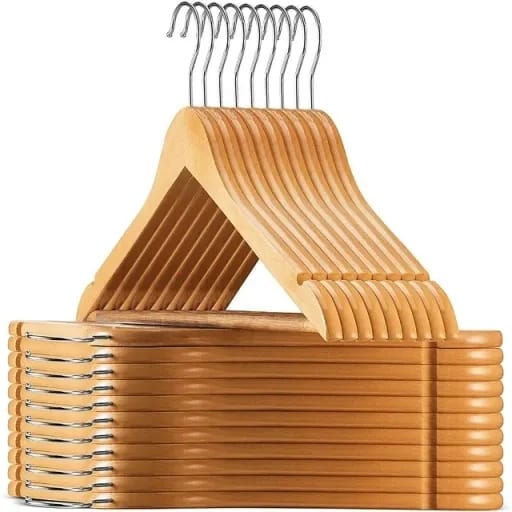 10pcs Wooden Clothes Hanger