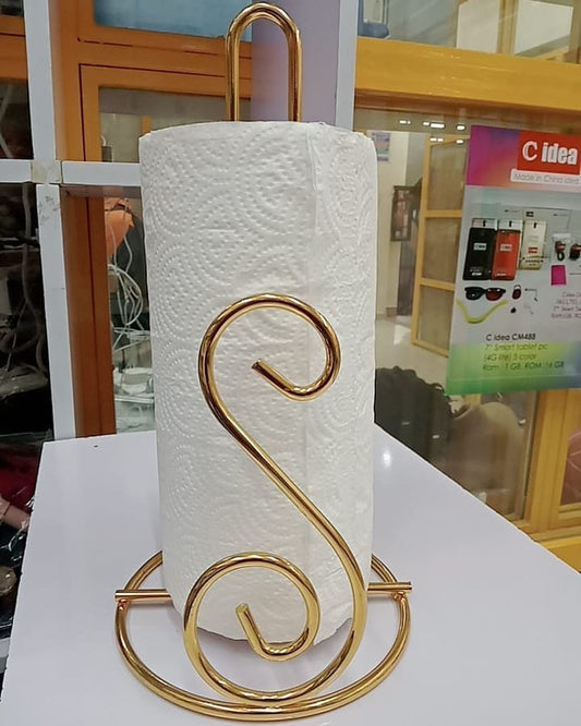 Gold kitchen tissue holder