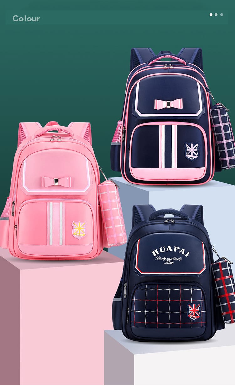 Cute 2in 1 School backpack ( backpack+pencil case)