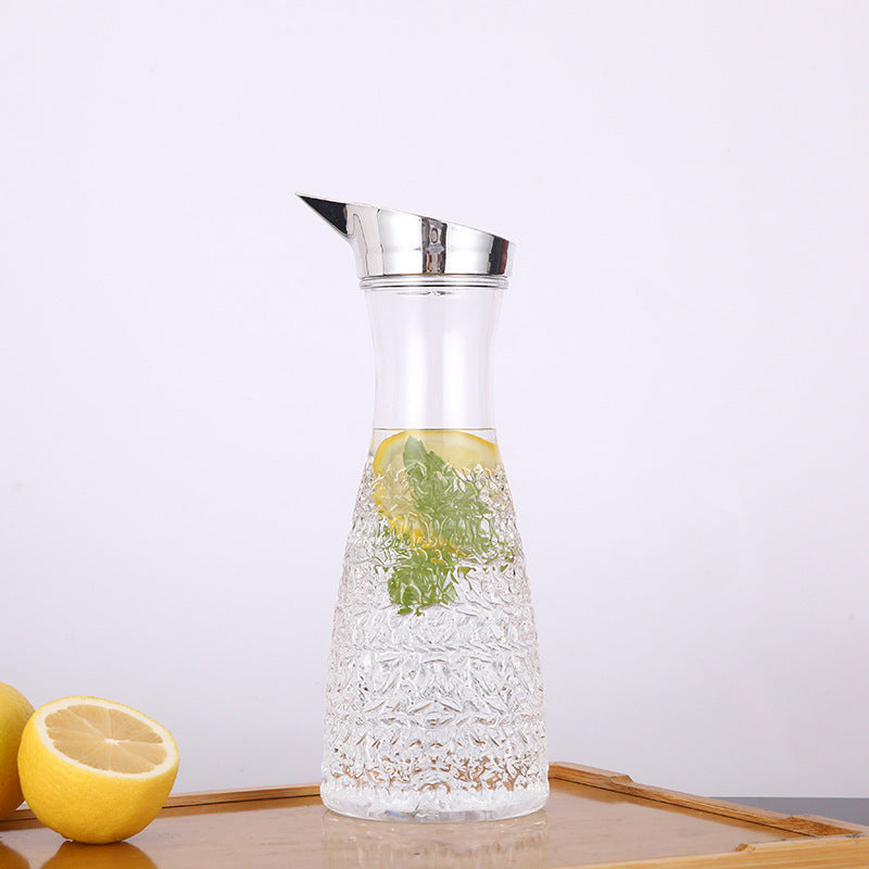 Embossed acrylic pitcher jars 1.1L