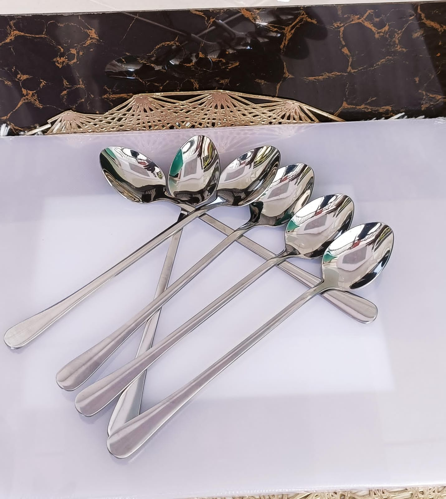 Long stem teaspoons