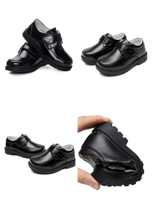 BOYS QUALITY LEATHER BACK TO SCHOOL SHOES