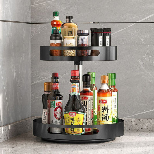 360° Rotating metallic Kitchen / Bathroom / spice  Storage Rack