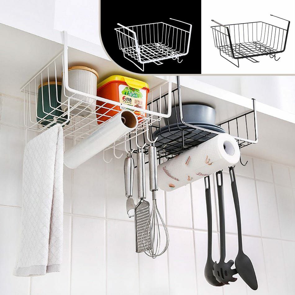 Kitchen Cabinet Under Shelf Double-layer Storage Rack