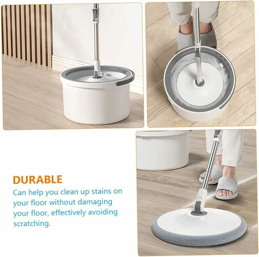 Hand-free 360degrees spin mop with bucket