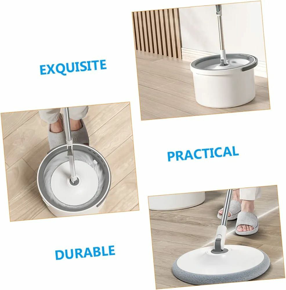 Hand-free 360degrees spin mop with bucket