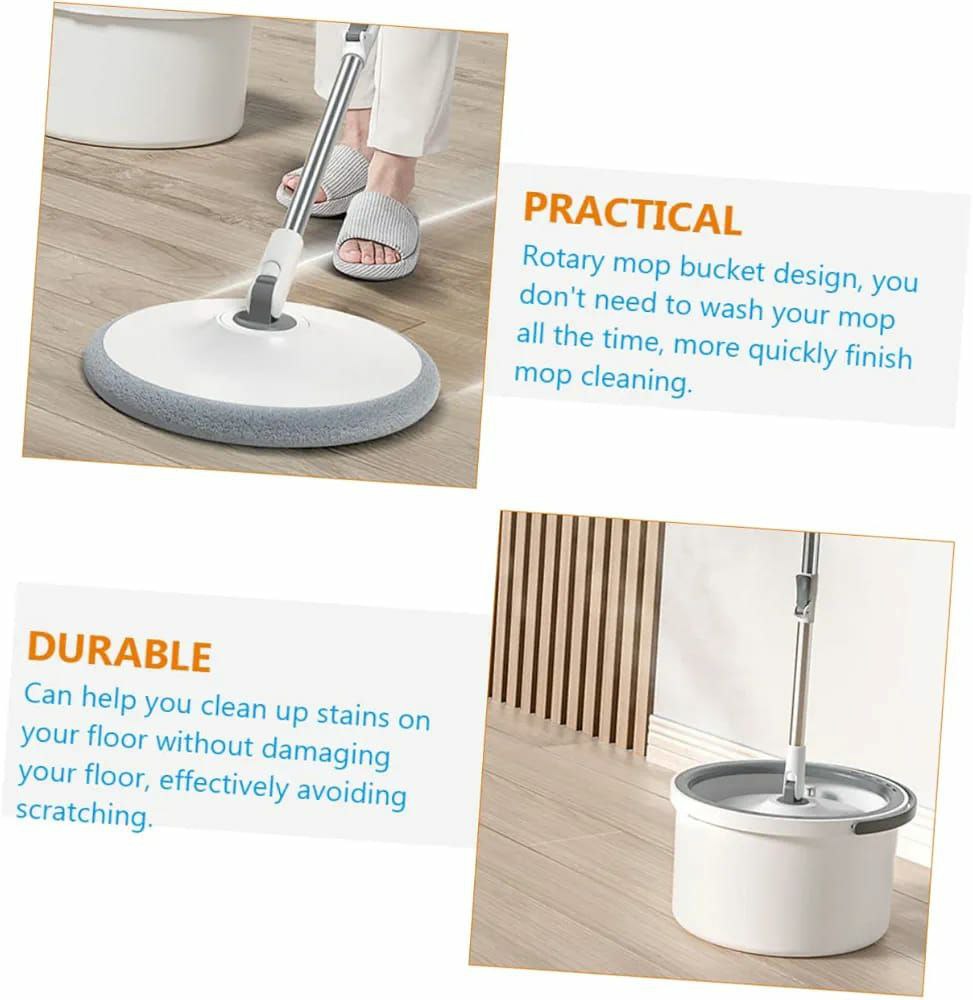 Hand-free 360degrees spin mop with bucket