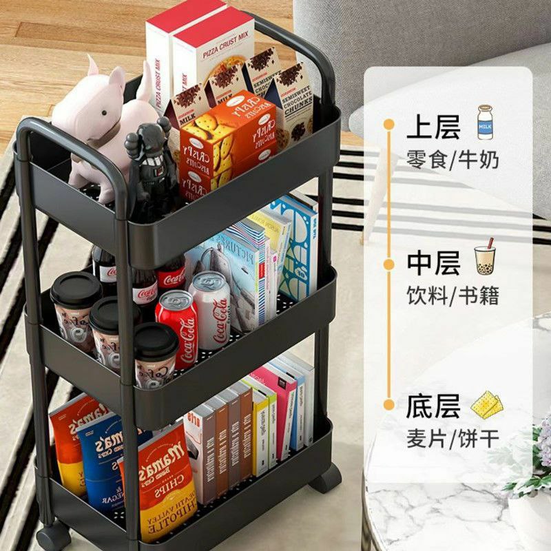 3 Tier multipurpose Trolley with 360 Degree Rotation