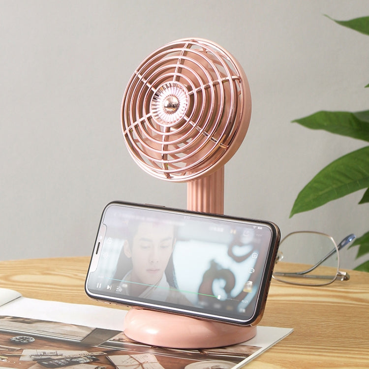 Small Retro Handheld Desktop Rotatable Fan USB Charging Portable Silent Fan