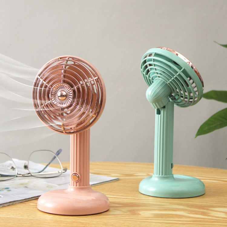 Small Retro Handheld Desktop Rotatable Fan USB Charging Portable Silent Fan