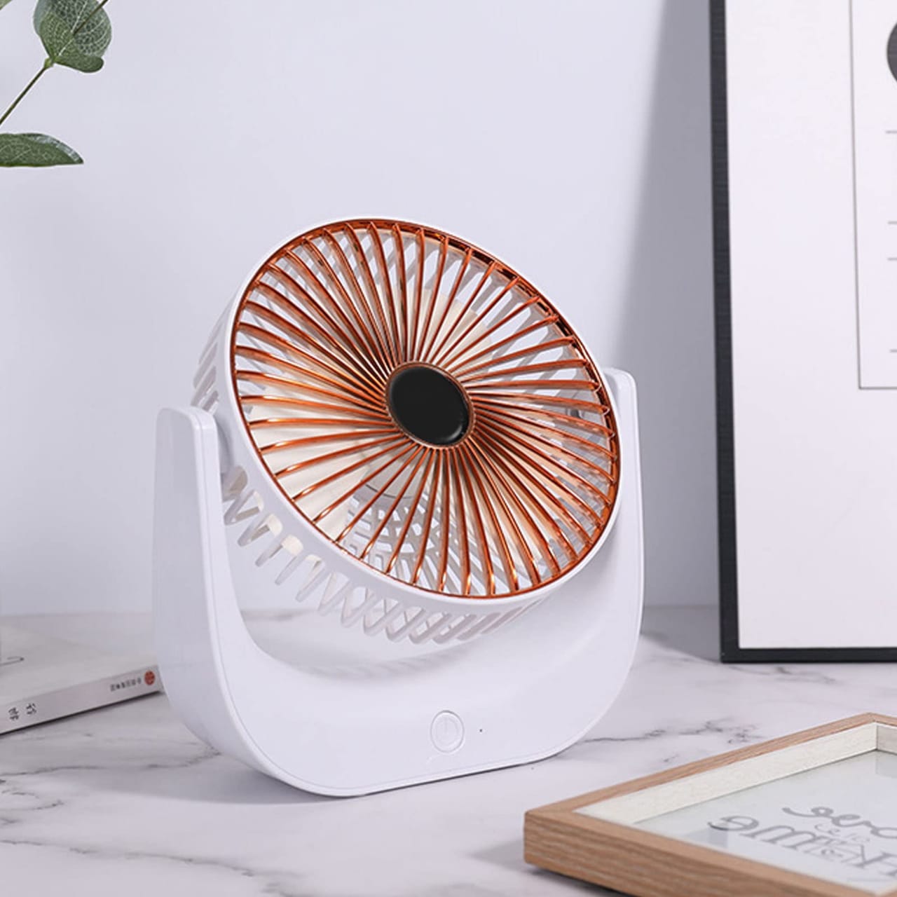 Desktop Mini Fan, Rechargeable Desk Fan 3, office table top fan, house fan, beach fan, Speed Adjustable Portable for Student, office, work and home fan