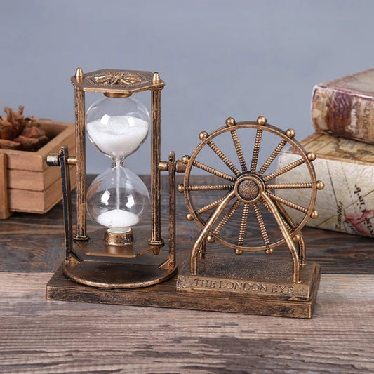 Vintage Ferris wheel Hour glass Decor