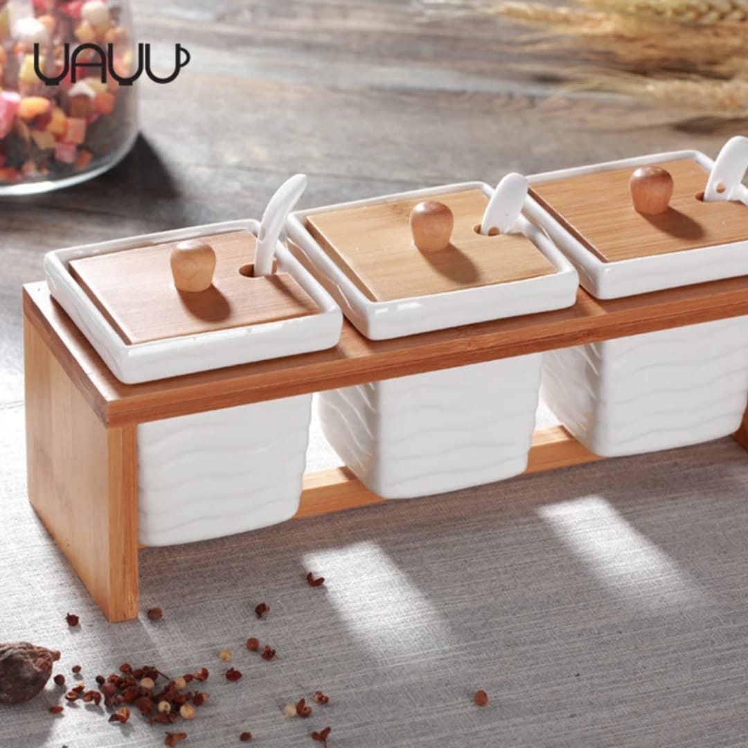 3pcs Ceramic Canister Set