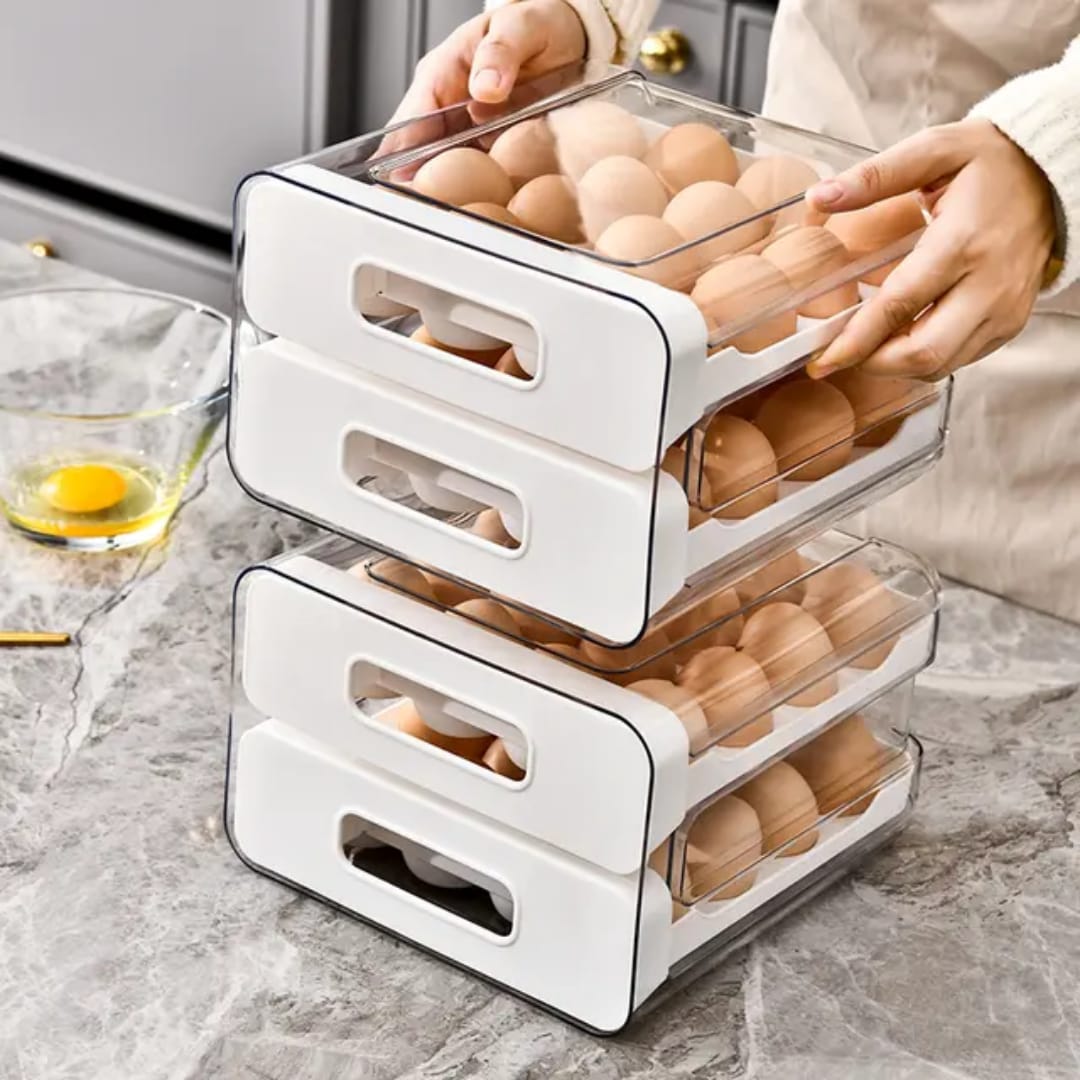 Acrylic Double layered Egg Storage Box/Egg Tray