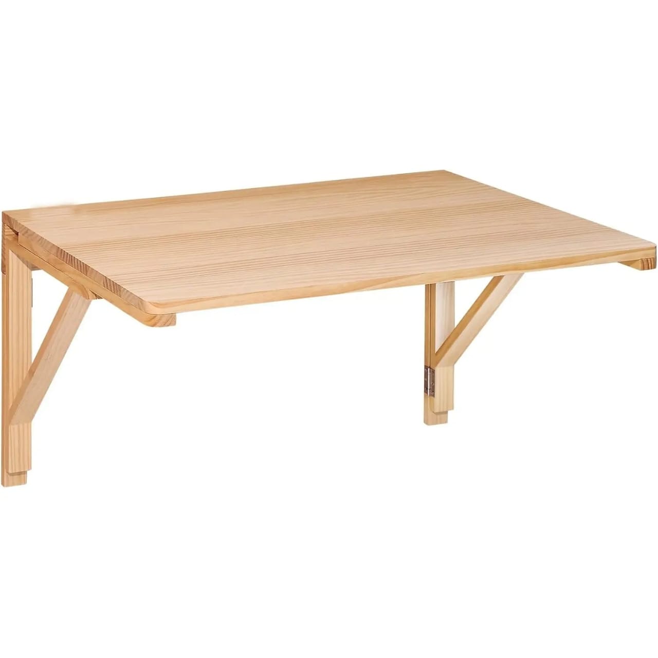 Wall Mounted Foldable Bamboo Wooden Table