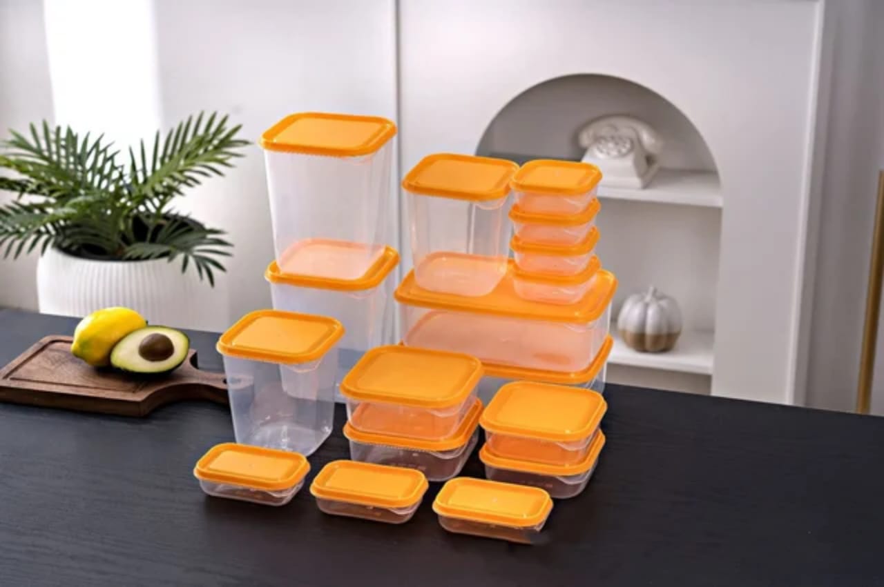 17pcs Crisper food storage containers