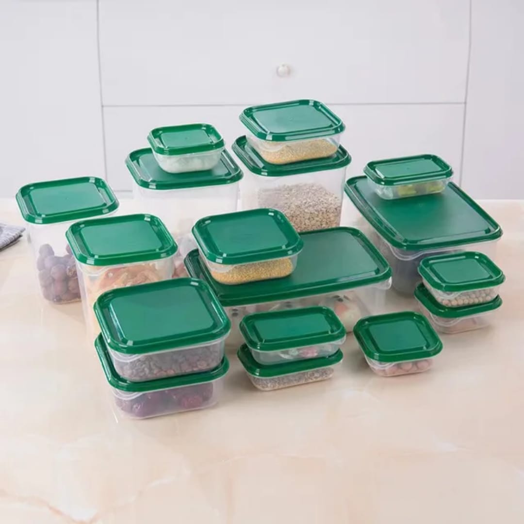 17pcs Crisper food storage containers