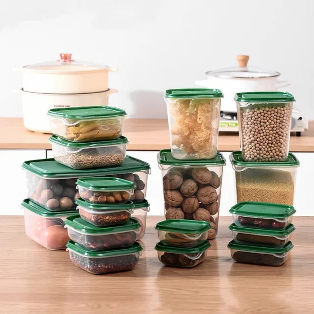 17pcs Crisper food storage containers