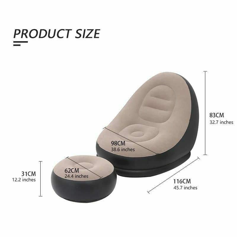 Inflatable Deluxe Lounge / inflatable Seat (2pcs Sets)