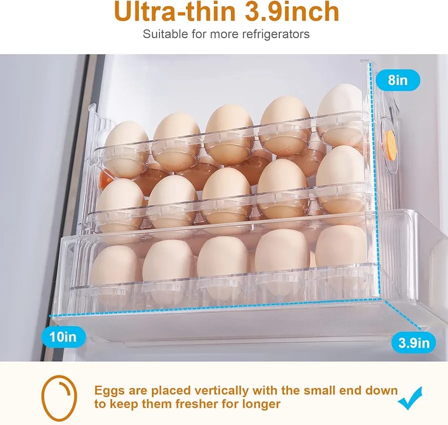 Acrylic transparent flip egg box