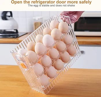 Acrylic transparent flip egg box