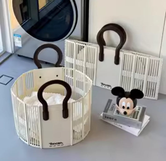 Foldable laundry / Toy Basket with Handle