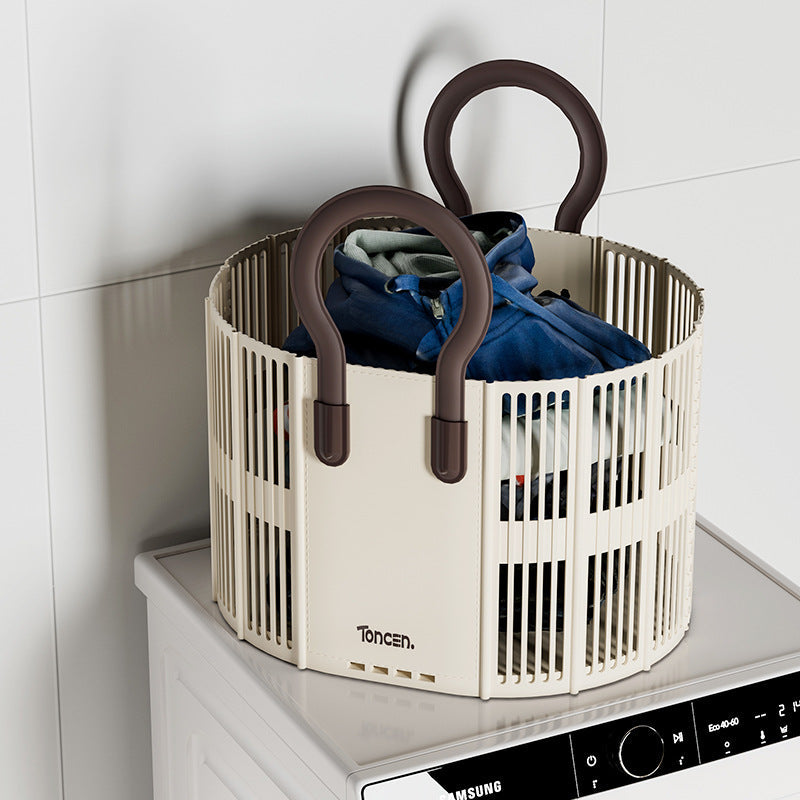 Foldable laundry / Toy Basket with Handle