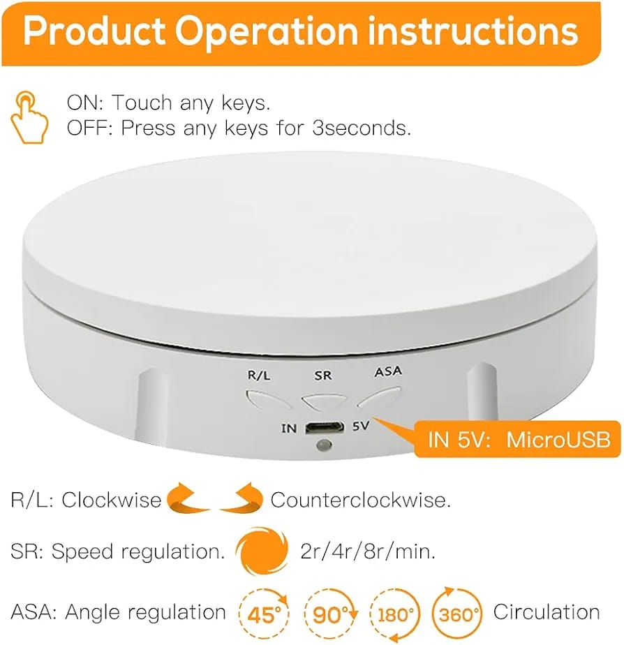 Motorized Photography Rotating Display/turntable