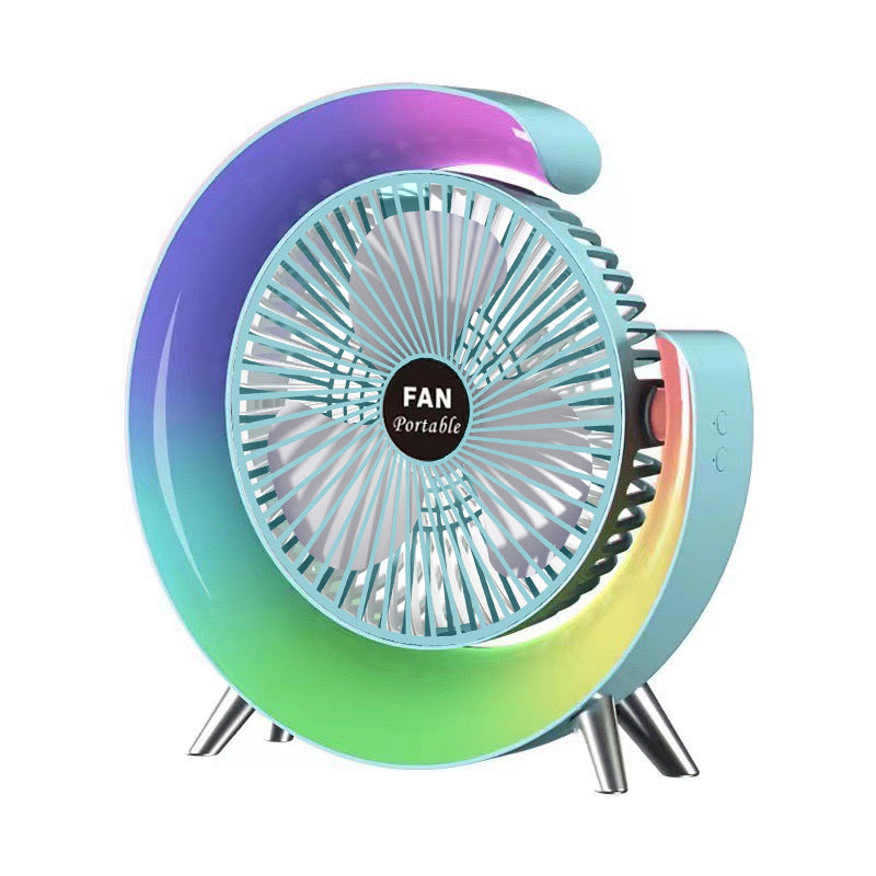 Portable rechargeable desktop Fan