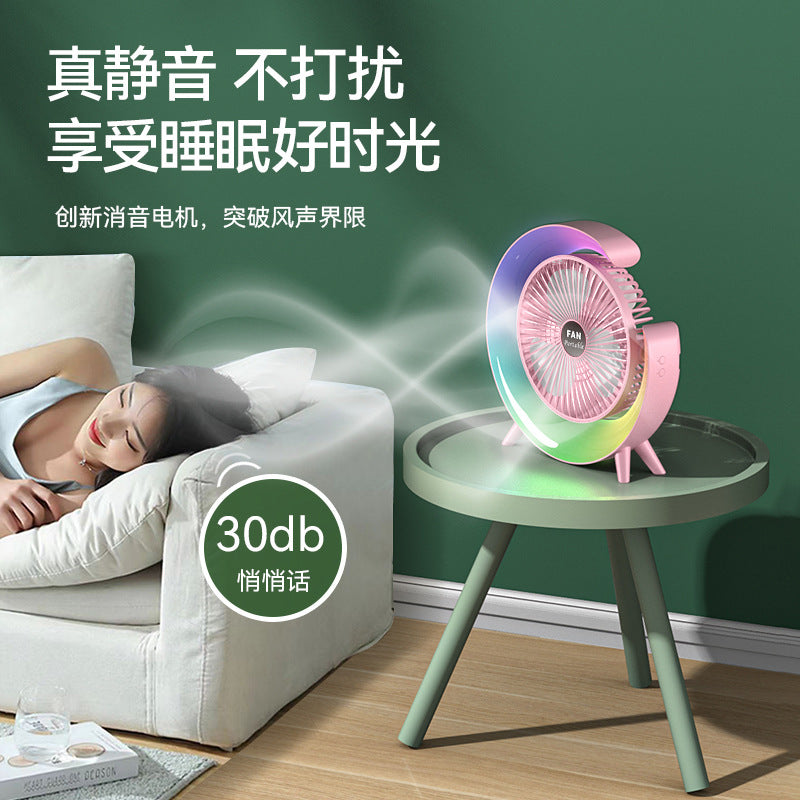 Portable rechargeable desktop Fan