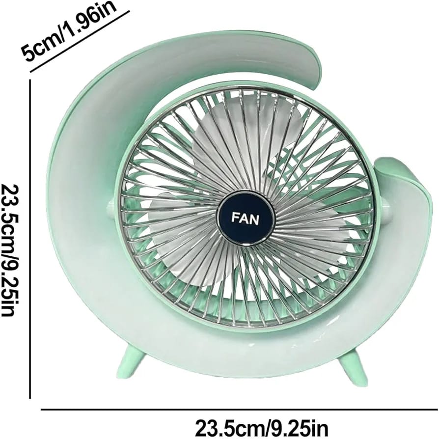 Portable rechargeable desktop Fan