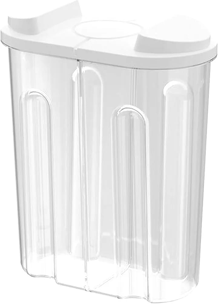 Cereal Storage Container with Airtight Lids and 2 Compartments