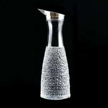 Embossed acrylic pitcher jars 1000ml