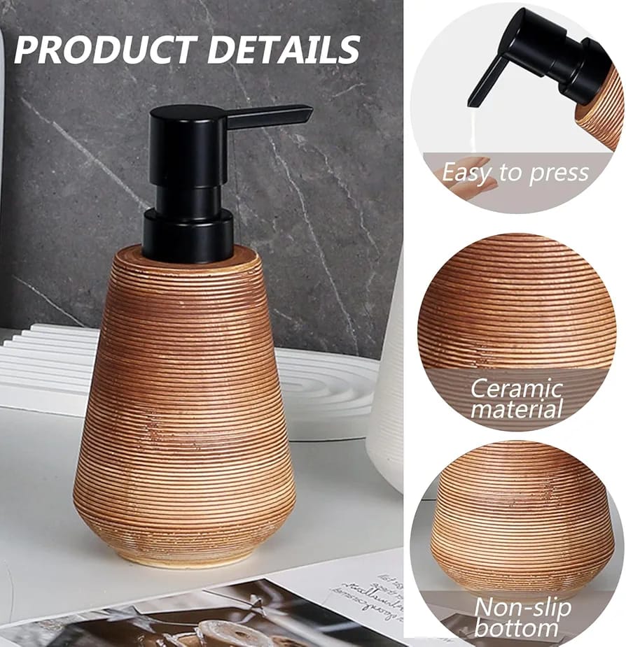 Ceramic soap dispenser