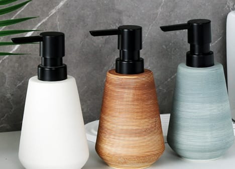 Ceramic soap dispenser