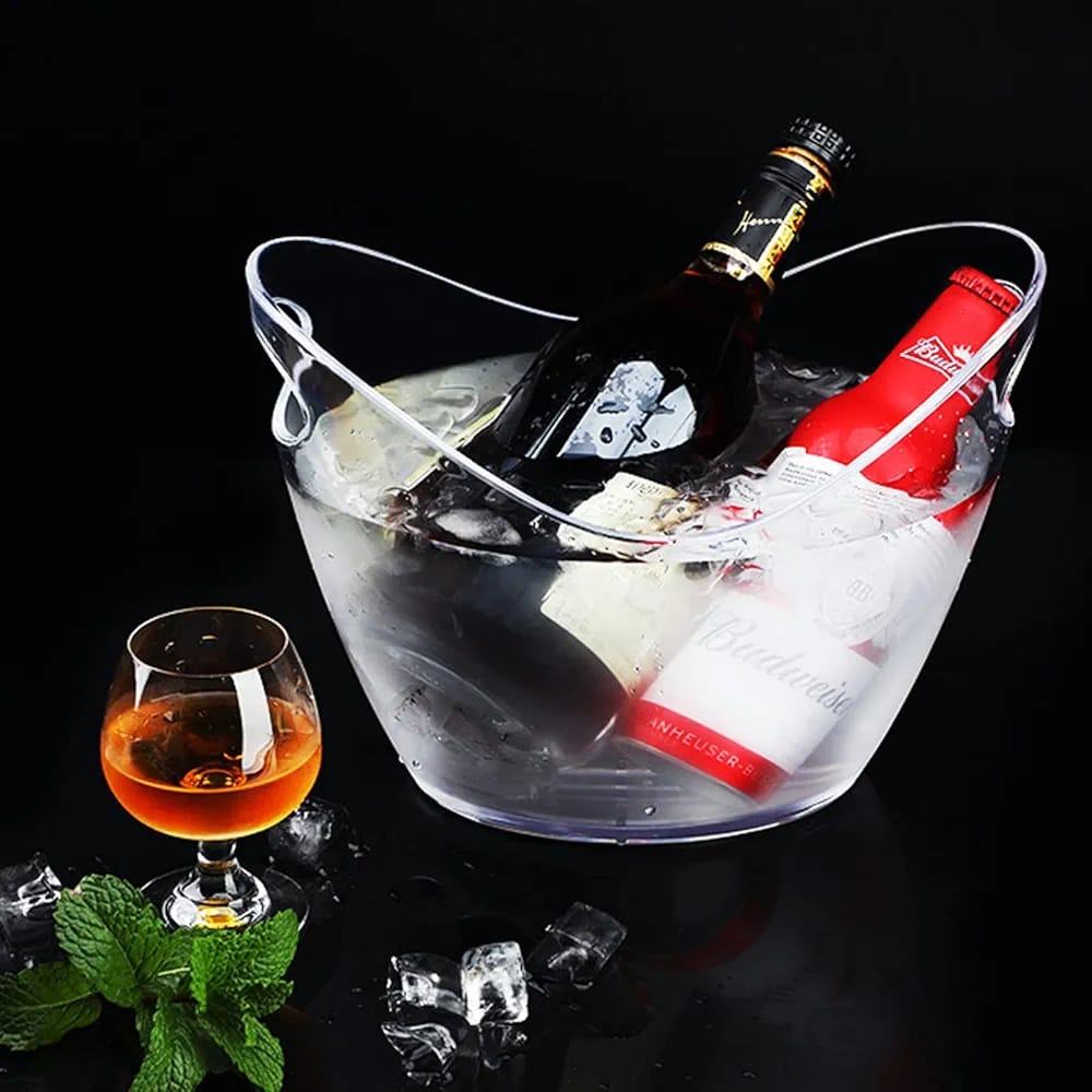 Large capacity ice bucket