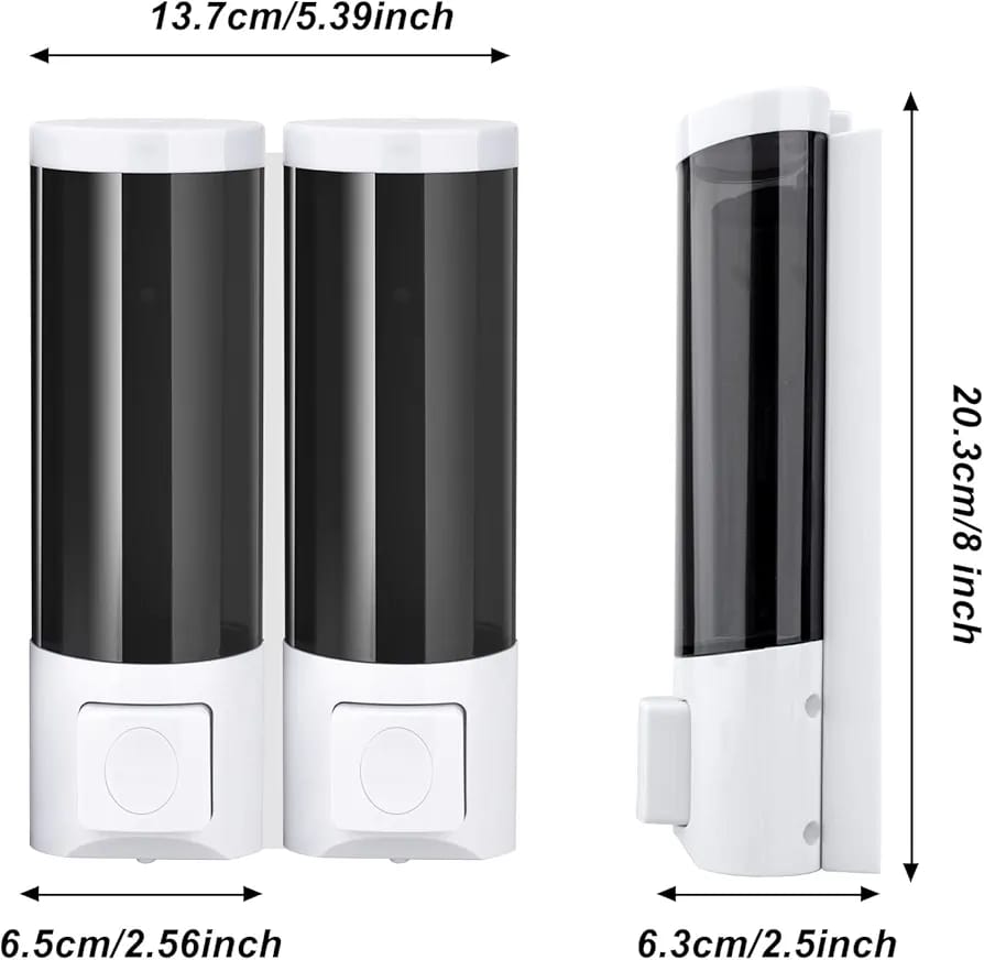 Double Wall mounted soap dispenser